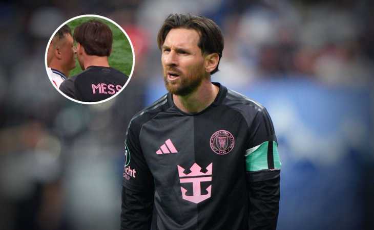 VIDEO | El tenso cruce de Lionel Messi con Andrés Cubas en la Concachampions